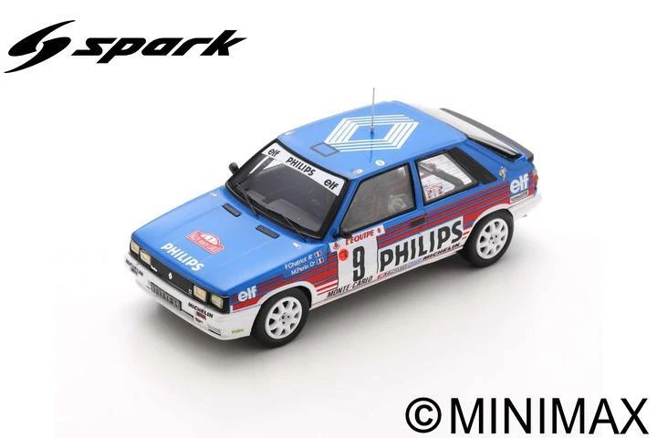Modellino auto rally scala 1/43 Spark RENAULT 11 TURBO RALLY MONTE CARLO rallye - Immagine 1 di 1