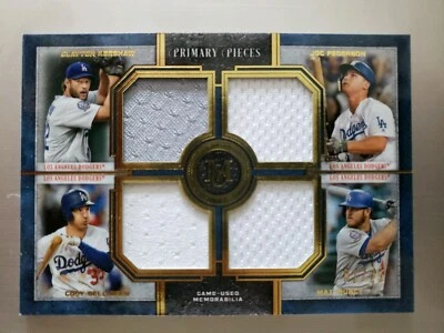 2019 TOPPS MUSEUM PRIMARY PIECES (DODGERS) GOLD LOW #'D 1/25  BELLINGER, MUNCY,  - Image 1 of 4