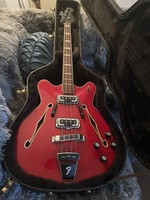 Vintage 1967 Fender Coronado bajo guitarra de cuerpo hueco de graves II Con  Estuche Original | eBay