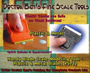 Doctor Ben’s Handy Blade Scale Modeling Tool-TWO Blades! - Picture 1 of 5