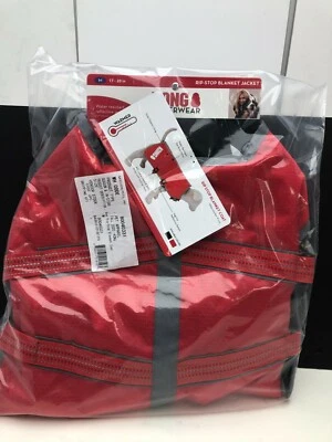 NWT KONG RED Rip-Stop Dog/Pet Outerwear Insulated Blanket Coat Medium 80040331 - Image 1 of 3