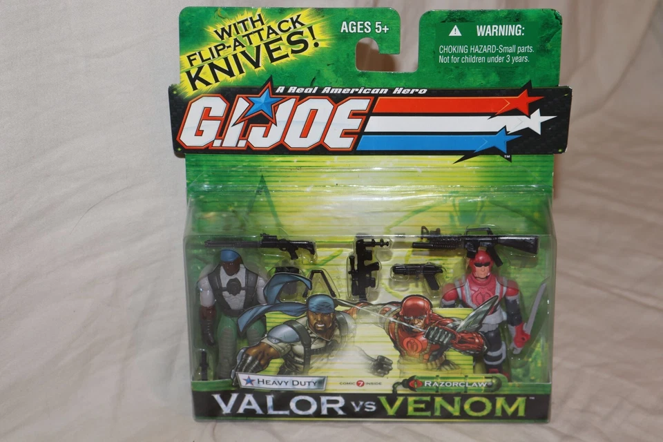 G.I. Figuras de acción Joe Heavy Duty Razorclaw Valor vs Venom NUEVO Foto 1 de 4