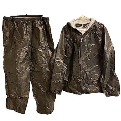 Nuevo traje de lluvia Frogg Toggs para hombre con cremallera completa talla 2X al aire libre, caza, camping Foto 1 de 4
