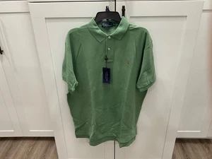 VINTAGE Polo Ralph Lauren Poloshirt Herren Large grün Pony Rugby Erwachsene XL neu mit Etikett - Bild 1 von 5