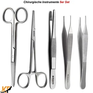 Verbandskasten Chirurgische Verbandschere Anatomische Pinzette OP Gewebepinzette - Bild 1 von 6