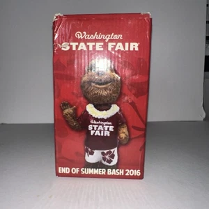 2016 Washington State Puyallup Fair Wackelkopf mit Box Souvenir-Sasquatch - Bild 1 von 4