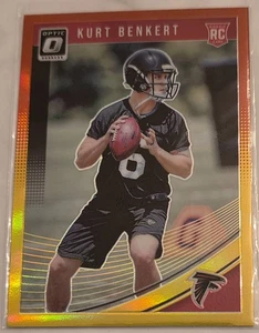 KURT BENKERT 2018 Donruss Optic Rookie RC Rosso Giallo #149 Atlanta Falcons - Foto 1 di 2