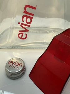 Sammlerstück Evian 2005 Limited Edition Glas Trinkflasche leer - Bild 1 von 11