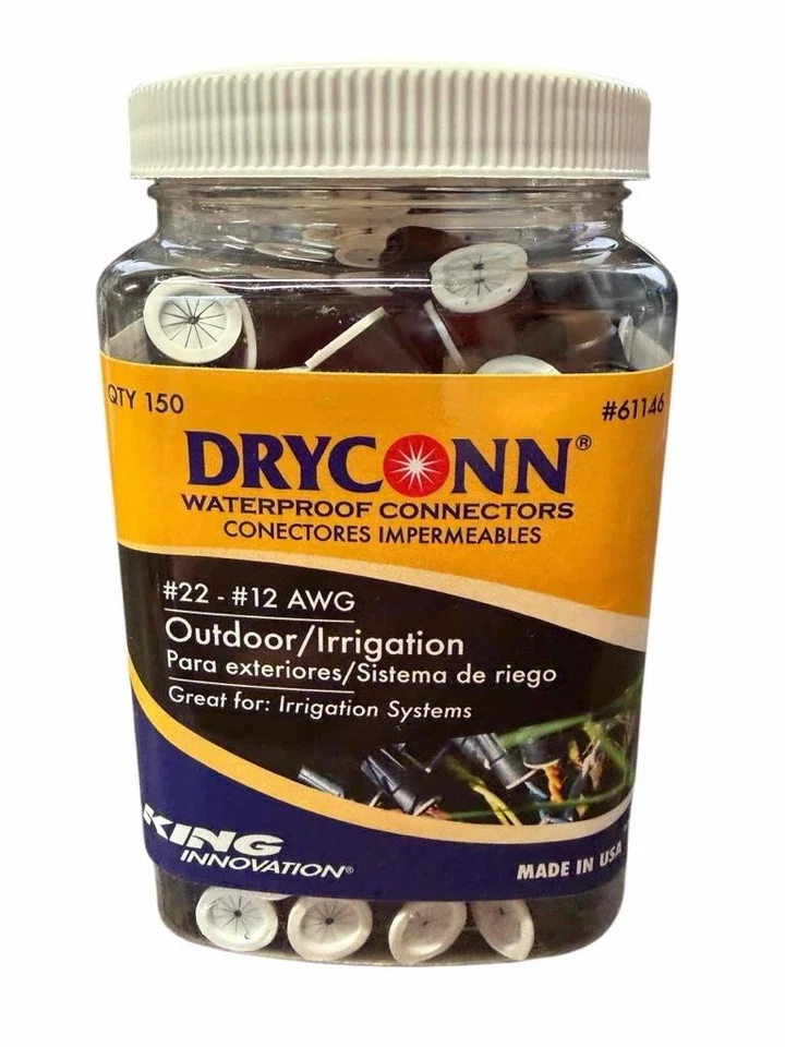 King Innovation 61146 Dryconn Black Series Wire Connector 150 PK