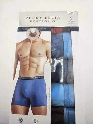 Calzoncillos de diseñador Perry Ellis medianos Bixer para hombre nuevos talla mediana 5 pares regular 42,00 Foto 1 de 2
