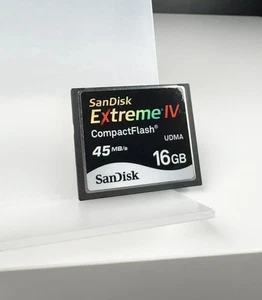 SANDISK Extreme IV Compact Flash Memory Card 16GB - Picture 1 of 3