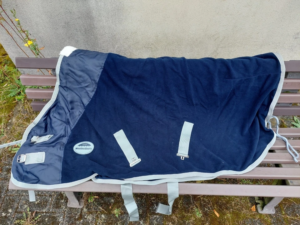 Fleecedecke Abschwitzdecke 95cm mit Kreuzgurt - Bild 1 von 1