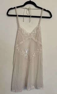La Perla Damen Vintage Elfenbein Spitze Netz Verstellbar Dessous Slip Größe Medium - Bild 1 von 6