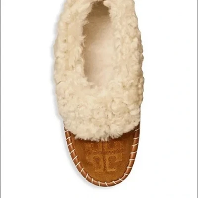 Tory Burch Women's Shearling Slippers Leather Shoes Size 7 - Image 1 of 4