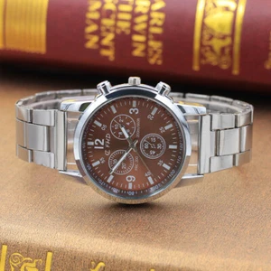 Stainless Steel Sport Quartz Hour Wrist Analog Watch - Picture 1 of 4