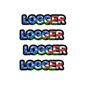 Holzfäller US-Flagge Brotdose Schutzhelm Werkzeugkiste Helm Aufkleber 4er-Pack 3 Zoll - Bild 1 von 3