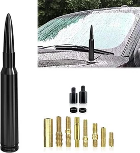 Car Bullet Antenna 50 Cal Caliber For GMC Chevy Pickup Truck SUV Silverado - Picture 1 of 16