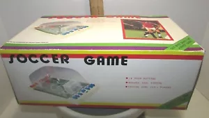 Vintage 2 Player SOCCER GAME IN Box Table Top W Dome Push Buttons Non Electronic - Picture 1 of 12