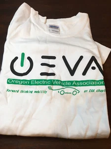 Oregon Electric Vehicle Ass. T Shirt, Gildan Cotton XL, New, White - Picture 1 of 4