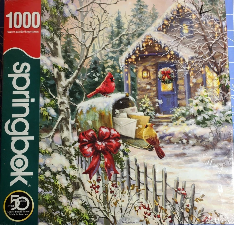 ¡Nuevo! Springbok Puzzle Navidad Adorno Naturaleza 1000 Piezas 24x30 Hecho en EE. UU. Foto 1 de 1