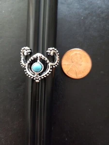 VINTAGE BOHEMIAN WOMENS FASHION RING. SIZE 5.75 - Picture 1 of 4