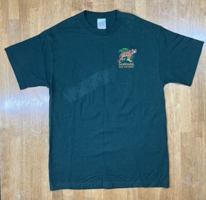 Vintage 90s Sea World Green T-Shirt San Antonio Adult Gr. M Tiger Footprints - Bild 1 von 6