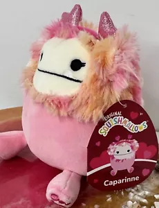Squishmallows 5" Caparinne the Pink Bigfoot Valentines Day Yeti Heart Plush NEW - Picture 1 of 6