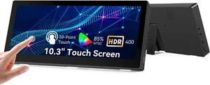 Monitor Pantalla Táctil Pequeño 10.3", 400cd/m², VESA, IPS Barra Estirada LCD Mini - Imagen 1 de 10