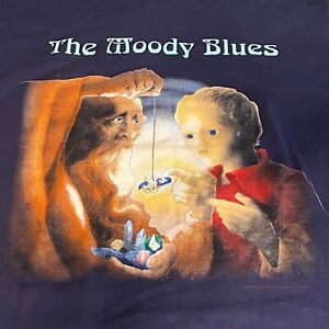 The Moody Blues 1996 Summer Tour T Shirt XL Blue Fruit of the Loom