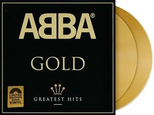 ABBA LP x 2 Abba Gold 180g GOLD VINYL HMV Limited 2019 Orig. NEW SEALED + Skr. - Picture 1 of 10