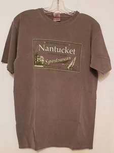 Men's Nantucket Medium Tee Shirt Authentic Brand Sportswear Cape Cod Mass. - Picture 1 of 2