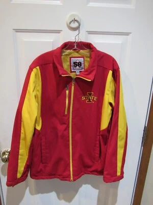 LOTE de chaqueta roja y amarilla Iowa State Cyclones NCAA para hombre marco de licencia grande Foto 1 de 4