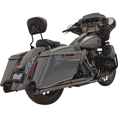 Silenciadores de lata recta Bassani Manufacturing DNT - Cromo/Negro - M8 CVO 1F73DNT5 Foto 1 de 3