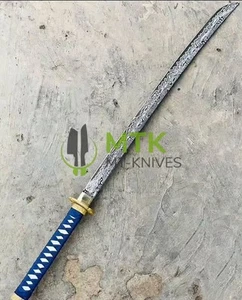 Custom Handmade DamaSteel katana Sword with Protective Cover/Sheath Best Gift - Picture 1 of 1