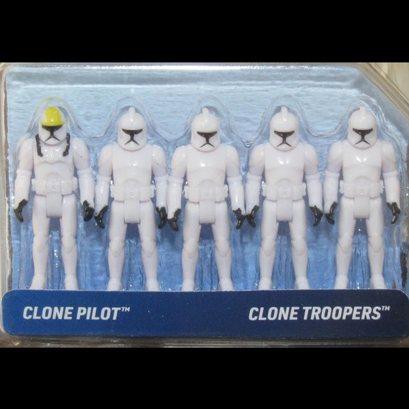 5x Star Wars Micro Galaxy Squadron Clone Troopers Clone Pilot Mini Figura GAR Foto 1 de 2