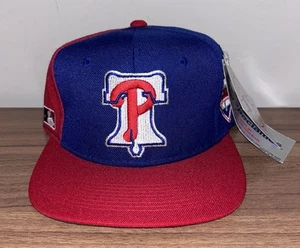 VTG 90s Philadelphia Phillies Back Script Sports Specialties SnapBack Hat NWT - Picture 1 of 6