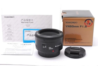 【Excelente Como Nuevo con Caja】 Lente Estándar Enfoque Automático Yongnuo YN 50mm f1.8 para Canon EF Foto 1 de 4