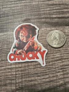 Chucky Holding Bloody Knife Sticker Halloween Horror Free USA SH Child's Play !! - Picture 1 of 3