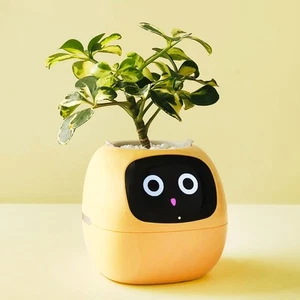 Smart Plant Pot Smart Planter AI Chip Water Light Humidity Sensors For Birthday - Picture 1 of 24