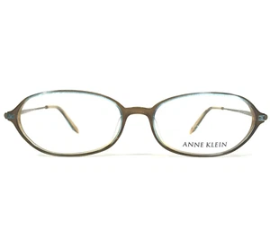 Anne Klein Eyeglasses Frames AK8045 K5170 Clear Brown Blue Oval 53-18-140 - Picture 1 of 10