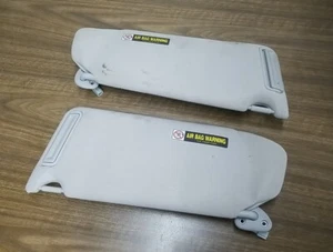 (Pair) 1999-2004 Honda Odyssey LH & RH Sides Gray Cloth Sun Visors Set OEM - Picture 1 of 17