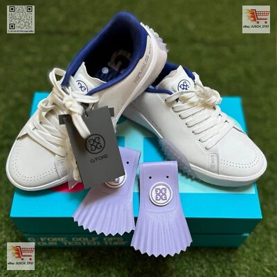 G/Fore Gfore G4 Kiltie G.112 Golf Shoe Sneaker ⛳️ Ladies 8 ⛳️ White Purple - Image 1 of 4