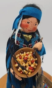 Annalee Mobilitee Puppe 10" Pocahontas kabelgebundene Puppe Nr. 9659 Etikett 1995 Glasetui - Bild 1 von 10