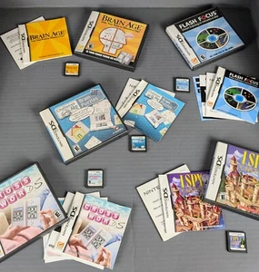 COMPLETE I Spy Castle + Cross Words + Brain Age + Flash Focus (Nintendo DS ) CIB - Picture 1 of 6