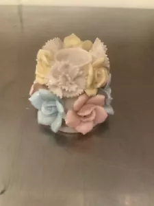 Portavelas florales vintage de Norcrest - Bx - Imagen 1 de 3