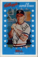 1982 Texas Rangers Kellogg's Baseball Card #33 Buddy Bell