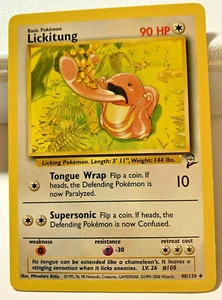 LICKITUNG - Base Set 2 - 48/130 - Uncommon - Pokemon Card- Unlimited - 2000 - NM - Picture 1 of 2