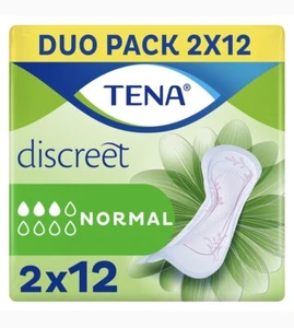 Tena Lady diskrete Inkontinenz-Pads normal Duo Pack 2 x 12 Neu - Bild 1 von 3