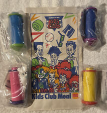 Burger King 1992 Top Kids Wild Spinning Tops Toys all 4 SEALED Free Shipping 2