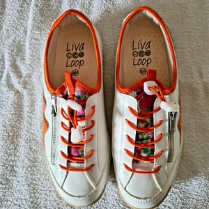 Sneaker weiß-bunt von LIVA LOOP, Gr. 42 Weite H, weit - Bild 1 von 6